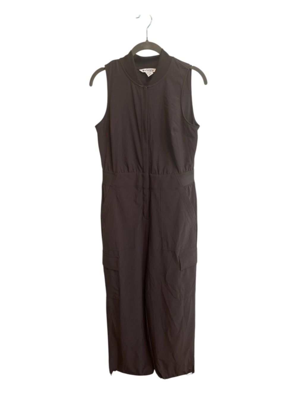 Athleta Sleeveless Cargo Jumpsuit in Brown - Picture 2 of 7